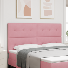 vidaXL LED Fejtámla Rózsaszín 90 cm Bársony ágy és ágykellék