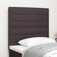 vidaXL LED Fejtámla Vonal Dizájn Sötétbarna 100 cm Szövet ágy és ágykellék