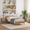 vidaXL LED világítással ellátott ágykeret Artisan tölgy 100x200 cm