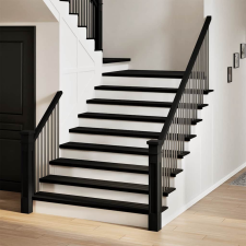 vidaXL lépcsőfokok 12 db Sötétbarna 120x30x2 cm tömör fa tölgyfa lakástextília