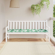 vidaXL levélmintás oxford szövet kerti padpárna 180 x 50 x 7 cm kerti bútor