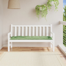 vidaXL levélmintás szövet padpárna 150 x 50 x 7 cm kerti bútor