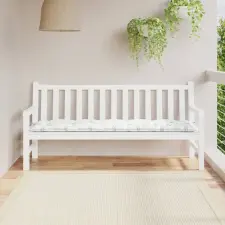 vidaXL levélmintás szövet padpárna 180 x 50 x 7 cm lakástextília