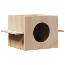 vidaXL Macskaház 51x35x30 cm tömör fa fenyőfa macskabútor