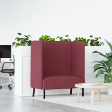 vidaXL Magas Háttámlású Kanapé Burgundi Vörös 109x56x121 cm Szövet bútor
