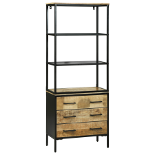 vidaXL Magas Szekrény 70x35x180 cm Szilárd Durva Fa Mangó bútor