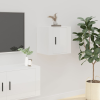 vidaXL magasfényű fehér fali TV-szekrény 40 x 34,5 x 40 cm