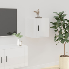 vidaXL magasfényű fehér fali TV-szekrény 40 x 34,5 x 40 cm bútor
