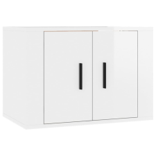 vidaXL magasfényű fehér fali TV-szekrény 57x34,5x40 cm (816618) bútor