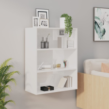 vidaXL magasfényű fehér faliszekrény 69,5 x 32,5 x 90 cm bútor