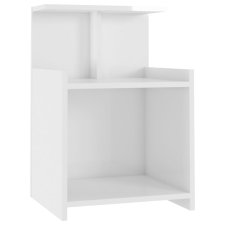 vidaXL magasfényű fehér forgácslap éjjeliszekrény 40 x 35 x 60 cm (806187) bútor