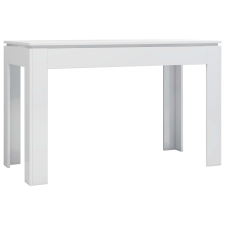 vidaXL magasfényű fehér forgácslap étkezőasztal 120 x 60 x 76 cm (800762) bútor