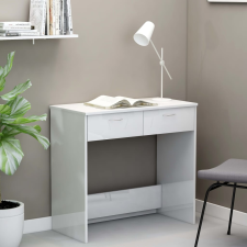 vidaXL magasfényű fehér forgácslap íróasztal 80 x 40 x 75 cm íróasztal