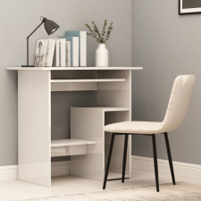 vidaXL magasfényű fehér forgácslap íróasztal 80 x 45 x 74 cm íróasztal