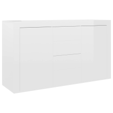 vidaXL magasfényű fehér forgácslap tálalószekrény 120 x 36 x 69 cm (801847) bútor