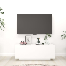 vidaXL magasfényű fehér forgácslap TV-szekrény 100 x 35 x 40 cm bútor