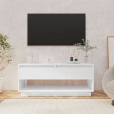 vidaXL magasfényű fehér forgácslap TV-szekrény 102 x 41 x 44 cm bútor