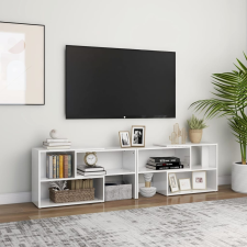 vidaXL magasfényű fehér forgácslap TV-szekrény 149 x 30 x 52 cm bútor