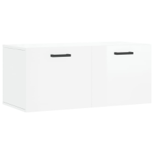 vidaXL magasfényű fehér műfa faliszekrény 80 x 36,5 x 35 cm (830078) bútor