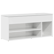 vidaXL magasfényű fehér szerelt fa cipőpolc 102x30,5x45 cm (861149) bútor