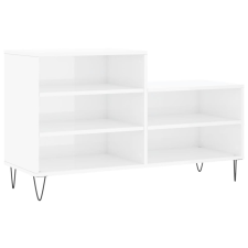 vidaXL magasfényű fehér szerelt fa cipősszekrény 102x36x60 cm (831390) bútor