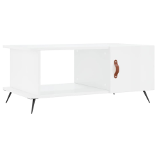 vidaXL magasfényű fehér szerelt fa dohányzóasztal 90 x 50 x 40 cm (829462) bútor