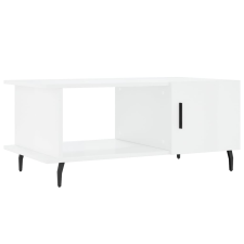 vidaXL magasfényű fehér szerelt fa dohányzóasztal 90 x 50 x 40 cm (829502) bútor
