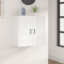 vidaXL magasfényű fehér szerelt fa faliszekrény 60x31x60 cm bútor