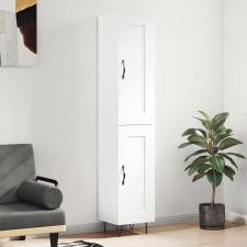 vidaXL magasfényű fehér szerelt fa magasszekrény 34,5 x 34 x 180 cm bútor