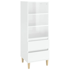 vidaXL magasfényű fehér szerelt fa magasszekrény 40 x 36 x 110 cm (821238) bútor