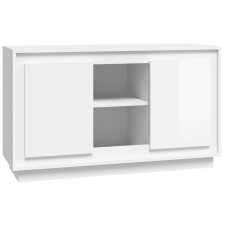 vidaXL magasfényű fehér szerelt fa tálalószekrény 102x35x60 cm (831879) bútor
