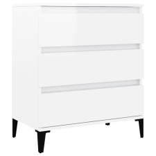 vidaXL magasfényű fehér szerelt fa tálalószekrény 60 x 35 x 70 cm (823050) bútor