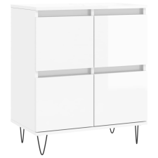 vidaXL magasfényű fehér szerelt fa tálalószekrény 60 x 35 x 70 cm (831214) bútor