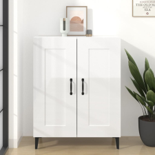 vidaXL magasfényű fehér szerelt fa tálalószekrény 69,5 x 34 x 90 cm bútor
