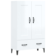 vidaXL magasfényű fehér szerelt fa tálalószekrény 70 x 31 x 115 cm (812579) bútor