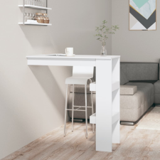 vidaXL magasfényű fehér színű szerelt fa fali bárasztal 102x45x103,5cm bútor