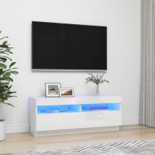 vidaXL magasfényű fehér TV-szekrény LED-ekkel 100 x 35 x 40 cm bútor