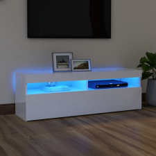 vidaXL magasfényű fehér TV-szekrény LED-lámpákkal 120 x 35 x 40 cm bútor