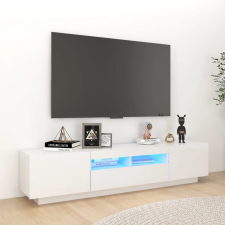 vidaXL Magasfényű fehér TV-szekrény LED-lámpákkal 180 x 35 x 40 cm bútor