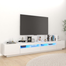 vidaXL Magasfényű fehér TV-szekrény LED-lámpákkal 260 x 35 x 40 cm bútor