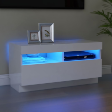 vidaXL magasfényű fehér TV-szekrény LED-világítással 80 x 35 x 40 cm bútor