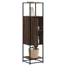 vidaXL Magastábla barna tölgy 35,5x35x139 cm műanyag fa és fém bútor