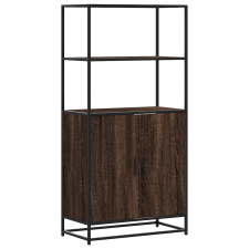 vidaXL Magastábla barna tölgy 68x35x139 cm műanyag fa és fém (849053) bútor