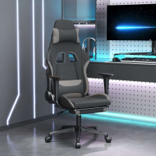 vidaXL masszázs funkciós Gamer szék #fekete-világosszürke forgószék