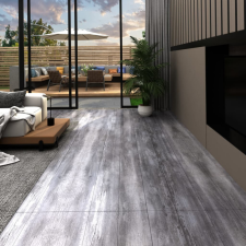 vidaXL matt szürke fa színű öntapadó PVC padlóburkolók 2,51 m² 2 mm dekorburkolat