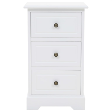 vidaXL MDF és fenyő éjjeliszekrény 35 x 32 x 59 cm (245756) bútor