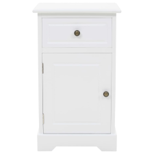 vidaXL MDF és fenyőfa éjjeliszekrény 35 x 32 x 59 cm (245757) bútor