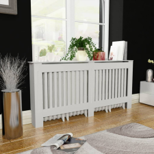 vidaXL MDF radiátor burkolat fehér 172 cm hűtés, fűtés szerelvény