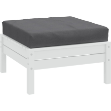 vidaXL melange antracit szövet raklappárna 60 x 60 x 10 cm (4002662) lakástextília