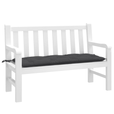 vidaXL melange antracitszürke szövet kerti padpárna 120 x 50 x 7 cm lakástextília